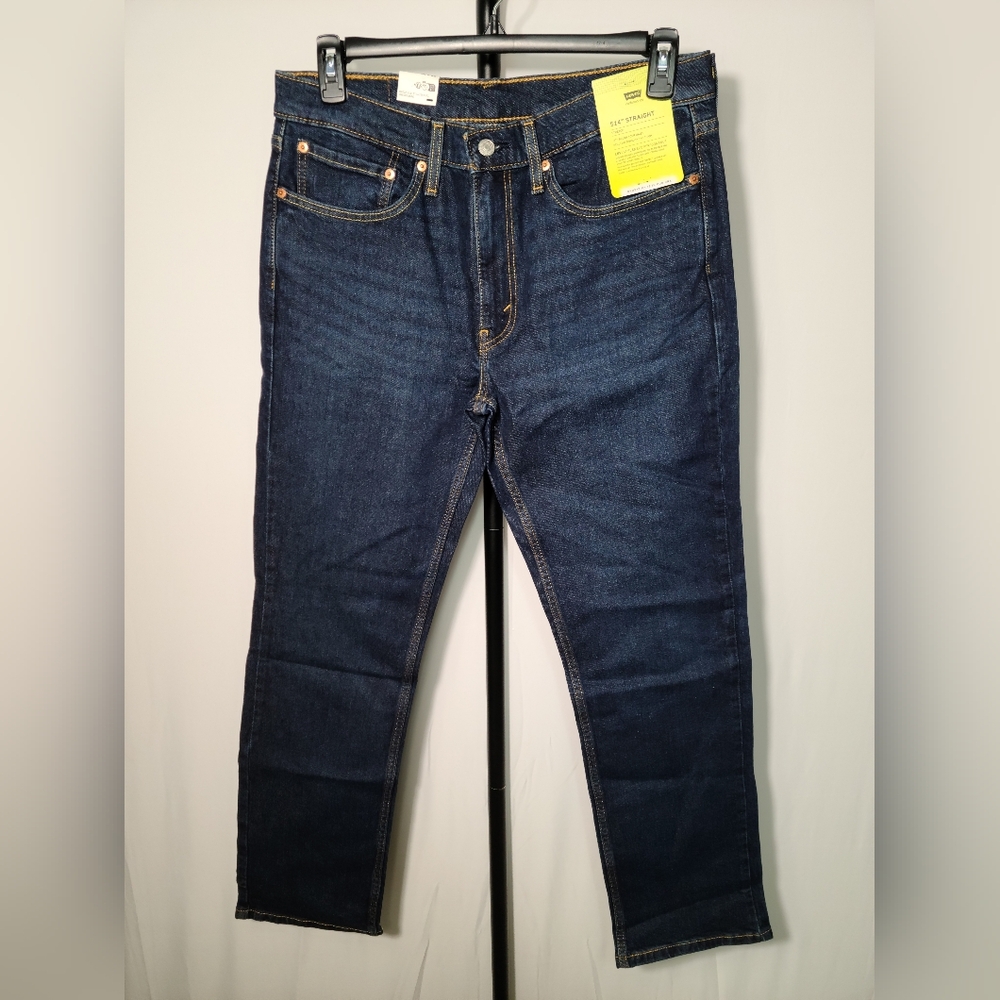 Levi's 514 Straight Fit Blue Jeans Blue Men 34x32 NEW